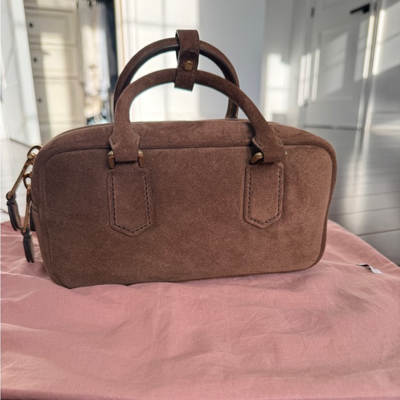 miu miu suede arcadie mini top handle bag - Picture 4 of 5
